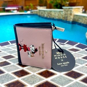 Kate spade by Disney Minnie Mouse L-zip Bifold Wallet